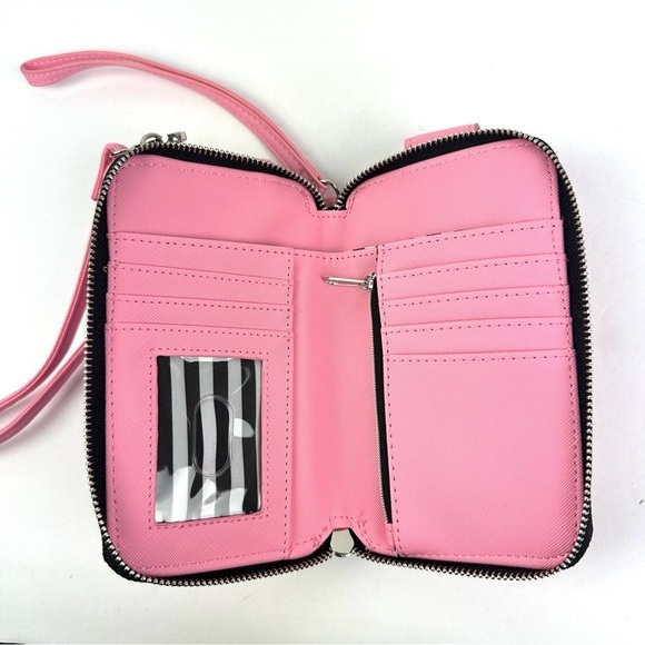 Marc Tetro Crossbody Wallet Pink Yorkshire Terrier Handbag Wristlet New - Picture 4 of 8